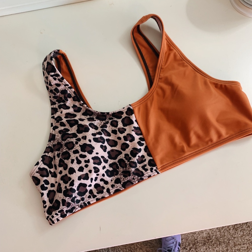 Color-Block Bikini Top